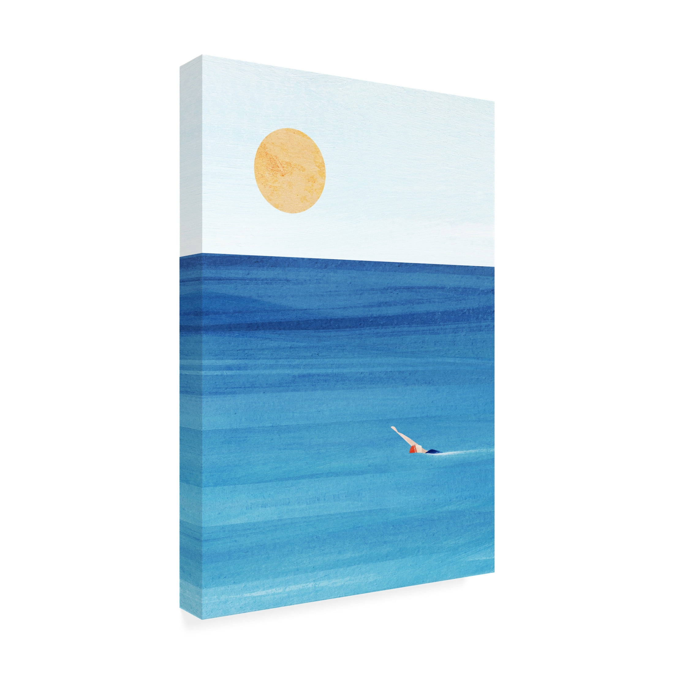 Trademark Fine Art longwayhome  Sea Swim Canvas Wall Art