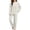 Beige, variant on Womens Winter Warm Pajama Sets Fuzzy Flannel Pullover Top Pants Home Sleepwear Casual Suits