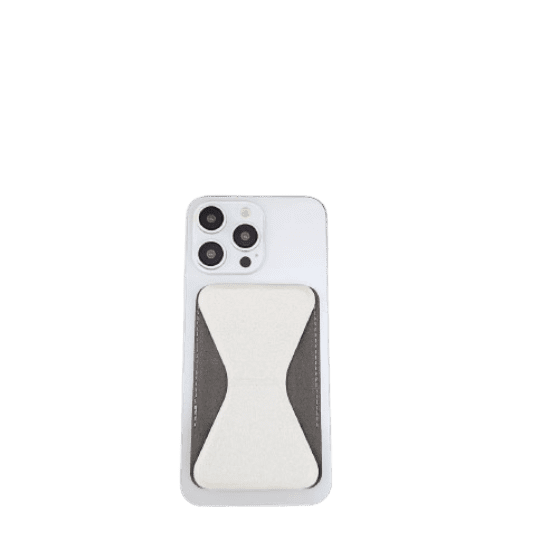 Phone Card Holder Leather Mobile Wallet Stick-On Credit Card Holder for Phone Case Back Compatible with iPhone, Samsung and Android