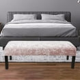 thumbnail image 4 of Bench Cover Stretch Piano Bench Slipcover for Kitchen  Bedroom   Black, 4 of 8