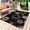 Black, variant on Geometric Outdoor Rug 6x9 Ft - Reversible Patio Rug Outdoor Camping Rugs, Abstract Sage Green White Boho Circle Dot Washable Indoor Outdoor Area Rugs, Non-Slip Outdoor Carpet Runner for Deck/Porch
