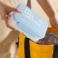 thumbnail image 6 of AuroraX 3 Compartments Lunch Box Containers 35 oz Cute Portable Freezable Plastic Bento Lunch Box for Women,Men,Blue Microwave Safe BPA-Free Square Food Storage Boxes for Picnic Travel, 6 of 6