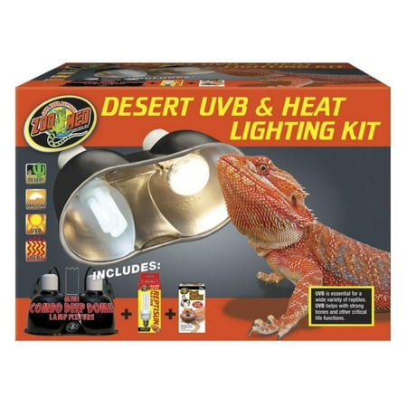 UPC: 0097612322316 | Zoo Med Desert Uvb & Heat Lighting Kit – Lighting Combo Pack