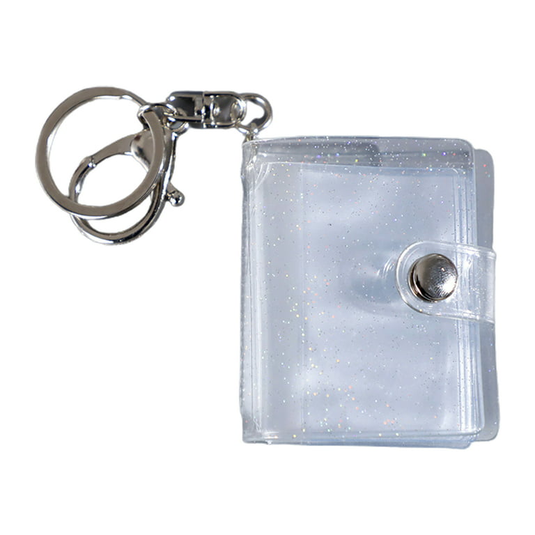 Small Album Key Chain Mini Photo Album Keychain Cute Pendant Photo ID Photo  Storage Book Creative Small Card Book Home Decor