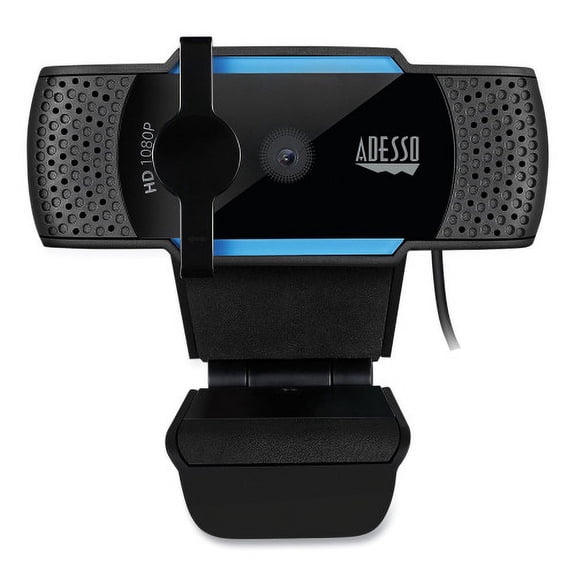 Adesso CyberTrack H5 1080P HD USB AutoFocus Webcam with Microphone, 1920 Pixels x 1080 Pixels, 2.1 Mpixels, Black, Each