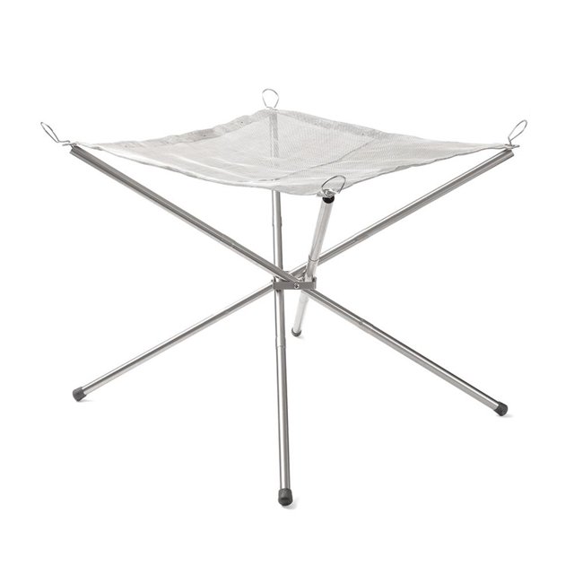 Camping Fire Rack Grill Parrilla de barbacoa desmontable plegable (grande + guantes) Likrtyny 5ld7ha9nb6lh6xd5
