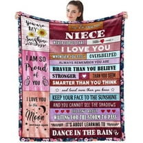 Gifts for Niece from Aunt Uncle for Niece from Aunt Uncle Unique Gifts Ideas for Niece from Aunt Uncle Birthday for Niece Throw Blanket 60x50 inch