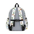 thumbnail image 3 of Tractor and Wheelbarrows White Pattern Cute School Backpack with Padded Back and Adjustable Shoulder Straps 13.4"x11"x4.7", 3 of 5