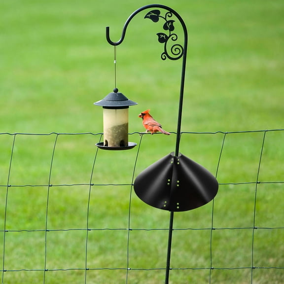 FOMIYES Wraparound Garden Squirrel Hood Bezel Moisture-resistant Baffle 30x30cm Black