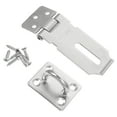 thumbnail image 2 of Lock Hasp Locks Door Latch Gate Security Safety Padlock Clasp Drawer Window Front Locking Thick Steel Stainless Packlock, 2 of 6