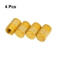 thumbnail image 6 of Motoforti Universal Tire Valve Stem Caps Car Accessories Aluminum Alloy Yellow 4pcs, 6 of 6