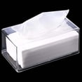 thumbnail image 3 of HEVIRGO Transparent Home Hotel Desktop Tissue Paper Holder Box Napkin Container Case,Transparent, 3 of 7