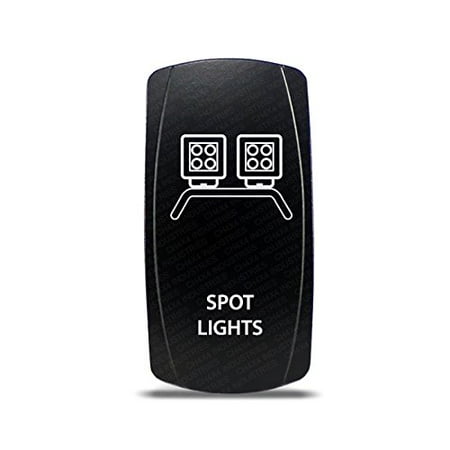 - CH4X4 Rocker Switch Spot Lights Symbol 4 - Red Led, Different LED lights color to choose from (Blue-Red-Green-White-Amber) Single Pole, Single Throw ON-OFF.., By CH4X4 Industries From USA