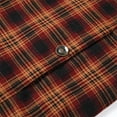 thumbnail image 5 of Men's Plaid Jackets Lapel Long Sleeve Button Down Corduroy Coats Velvet and Thick Warm Winter Outwear with Pockets (3XL, Coffee), 5 of 6