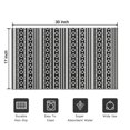 thumbnail image 5 of Bohemian Retro Floral Non-Slip Entryway Door Mat,Boho Indoor Decor Durable Low Plush Door Mat,Washable Welcome Rug for Patio Hallway Home Decor 17x30 Inches, 5 of 7