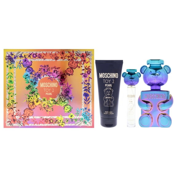 Moschino Moschino Toy 2 Pearl , 3 Pc Gift Set 3.4oz EDP Spray, 3.4oz Body Lotion, 0.3oz EDP Spray (Mini)