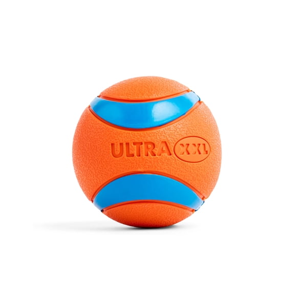 Chuckit! Ultra Dog Ball Rubber Fetch Toy for Dogs, Extra Large 4", XXL, for Breeds 100lb 