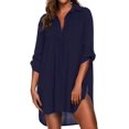 thumbnail image 3 of Ekouaer Women's Swimsuit Beach Cover Up Shirt Bikini Beachwear Bathing Suit Beach Dress, 3 of 5