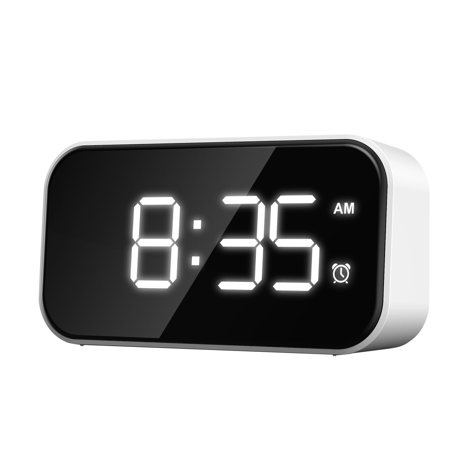 Mini Digital LCD Display Snooze Alarm Clock Desk Room Car Decor W/ LED Backlight 
