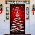 thumbnail image 4 of Enchanting Cottage Door Cover Decorative Tapestry for Holiday Festivities and Seasonal Celebrations Elegant Party Entrance, 4 of 5