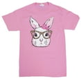 thumbnail image 1 of Tees2urdoor Poppy The Bunny Loves Her Leopard Specs, Youth Small, pink, 1 of 6