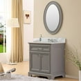 thumbnail image 2 of Water Creation DERBY30WBF 30 in. Pure White Single Sink Bathroom Vanity - Derby Collection - Chrome, 2 of 10