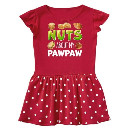 

Inktastic Nuts About My Pawpaw Peanut Almond Pistachio Gift Baby Girl Dress