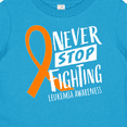 thumbnail image 4 of Inktastic Never Stop Fighting Leukemia Awareness Orange Ribbon Boys or Girls Baby T-Shirt, 4 of 5