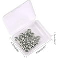 thumbnail image 2 of 35pcs Stopper Beads 304 Stainless Steel Spacer Beads 10mm Rubber O Rings Insert Rubber Locating Ring for DIY Bracelet Necklace, 2 of 8