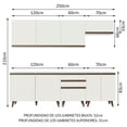 thumbnail image 3 of Cocina Integral Completa Modular Madesa Reims 250cm BB 11, 3 of 10