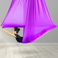 thumbnail image 3 of 1 Ensemble Hamac de Yoga Aérien en Nylon Haute Résistance Portable Extensible Antigravité Doux pour la Maison, 3 of 10