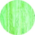 thumbnail image 1 of Ahgly Company Indoor Round Abstract Green Contemporary Area Rugs, 4' Round, 1 of 1