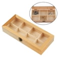 thumbnail image 3 of 2x Caja De Almacenamiento De Bolsitas De Té De Madera Con Tapa De Cristal 22x13x5cm, 3 of 10