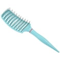 thumbnail image 4 of 1Pc Wide Curved Vented Hair Brush Detangle Brush for Tangles and Knots Hair Brush for Men and Women Blue, 4 of 7