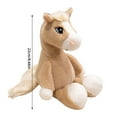 thumbnail image 3 of Horse Stuffed Animal Plushie, Gifts for Kids, Wildlife Animals, Brown Horse Plush Toy 6 inches (Brown), 3 of 7