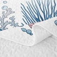 thumbnail image 5 of Erosebridal Kawaii Ocean Seahorses Bed Spread Queen,Sea Animal Queen Coverlet Set for Teens Boys Girls, 5 of 7