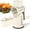 White, variant on Rotary Cheese Grater with 5 Blades, Vegetable Shredder with Suction Base for Fruits Vegetables Nuts