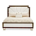 thumbnail image 2 of Michael Amini Belmont Place Queen Upholstered Bed in Cream/Espresso, 2 of 14