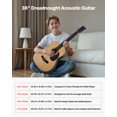 thumbnail image 3 of VEVOR 36 in Dreadnought Acoustic Guitar Natural Beginner Bundle with Gig Bag for Teen, 3 of 9