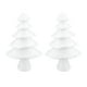 thumbnail image 1 of EeaseMX 2 piezas de 28 cm, modelo de árbol de Navidad blanco, material de manualidades para niños, adorno navideño, accesorios decorativos para niños., 1 of 7