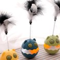 thumbnail image 4 of Wobbling Cat Toy, Wobbling Interactive Cat Toy with Feather Built in Mint Ball Relieve Boredom Interesting Interactive Teaser Cat Toy for Engaging Play, 4 of 8