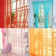 thumbnail image 3 of destyer Solid Color Wedding Organdy House Decor Door Window Tulle Voile Drape Sheer Colorful Curtain, 3 of 9