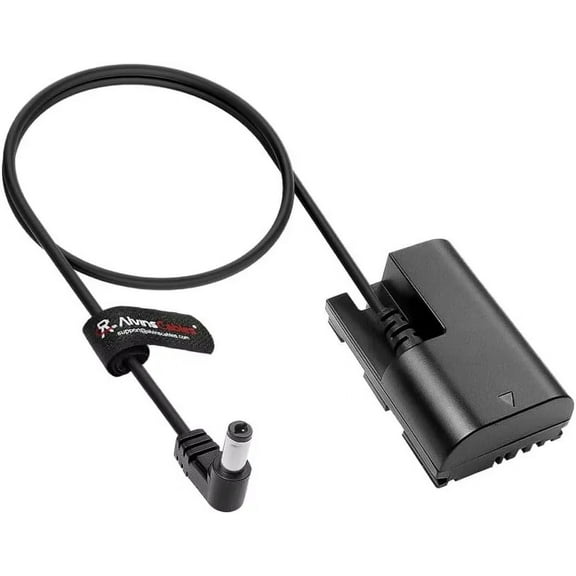 Alvin's Cables LP-E6NH Dummy Battery to DC Power Cable for Canon-R5C Camera, EOS R7 R6 R 90D 80D 7D Mark II 7D 70D6D 60D 5D Mark IV 5DS Camera, 50cm/19.7inches