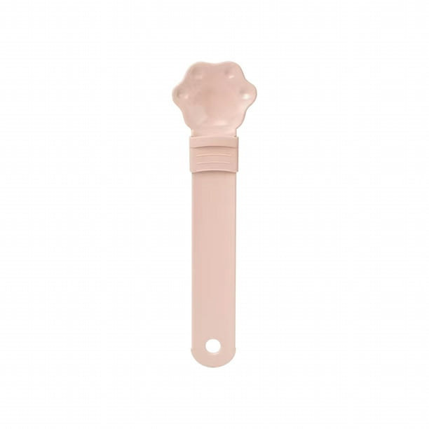 Cuchara exprimidora de golosinas para gatos | Dispensador de comida húmeda en forma de garra | Alimentador ergonómico de alimentos enlatados | Fácil limpieza | Diseño de ranura para tiras de pata