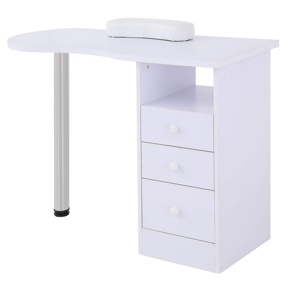 Nail Table SUNCOO Portable Manicure Station Acetone Resistant Nail