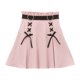 thumbnail image 1 of Falda midi japonesa de cintura alta para mujer - Falda de verano con diseño único y moderno, poliéster, tallas S-XXXXL, 1 of 2