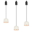 thumbnail image 1 of FSLiving 7W H-Type Track Pendant Light Retractable Lift Droplight with Aluminum Shade 3000K LED Spotlight Indoor Island Light Adjustable Length Lamp for Resturant Background Wall,White - 3 Lights, 1 of 9