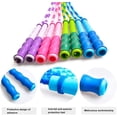thumbnail image 2 of Corde à Sauter Douce Perlée Corde à Sauter Réglable en Plastique Segmentation Sans Enchevêtrement Corde à Sauter Hommes Femmes Enfants Entraînement Entraînement Physique, 2 of 8