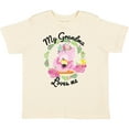 thumbnail image 3 of Inktastic Baby Flamingo My Grandma Loves Me with Flower Wreath Boys or Girls Toddler T-Shirt, 3 of 5