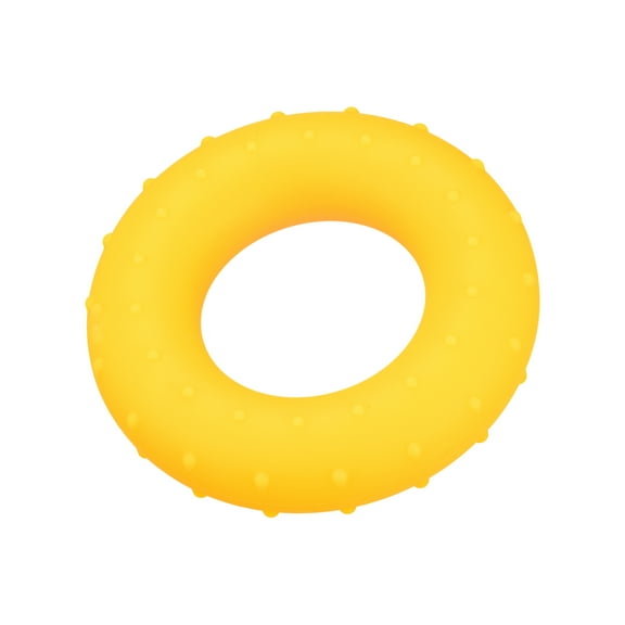 Uxcell 2.76" 20 Lbs Yellow Hand Grip Strengthener Hand Grip Ring for Strength Training